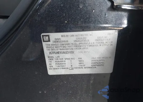 2010 GMC Terrain Slt-2 из США, поврежденный, VIN 2CTFLHEYXA6231032